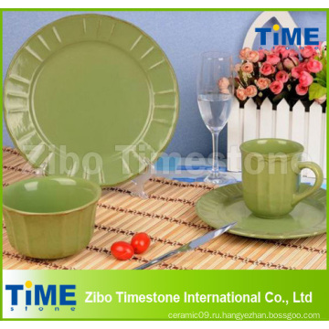 16-Piece Eco Ware Зеленая посуда для керамической посуды